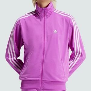 NWT - Adidas Originals Women’s Firebird Track Jacket Purple with White Stripes